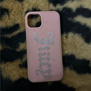 iPhone 14 Juicy Couture Pink Phone Case